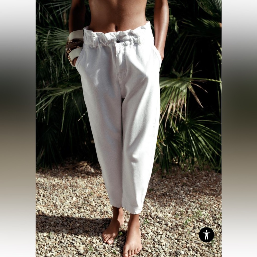 Zara paperbag jeans